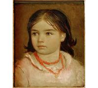 YIMACBJXX Famous Modern Prints Decorative Paintings Portrait of a Child of Daughter Lucia by Arnold Böcklin Poster Painting Art for Home Decor 60x90cm