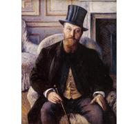 YIMACBJXX Famous Modern Prints Decorative Paintings Portrait of Jules Dubois Gustave Caillebotte Poster Painting Art for Home Decor 60x90cm