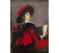 YIMACBJXX Famous Modern Prints Decorative Paintings Portrait of the Baroness Crussol Wife of Henri Charles by Elisabeth Louise Vigee Lebrun Poster Painting Art for Home Decor 60x90cm