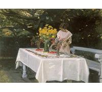 YIMACBJXX Famous Modern Prints Decorative Paintings Preparing the Table by Michael Peter Ancher Poster Painting Art for Home Decor 60x90cm