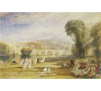 YIMACBJXX Famous Modern Prints Decorative Paintings Richmond Hill and Bridge Surrey by Mallord William Turner Poster Painting Art for Home Decor 60x90cm