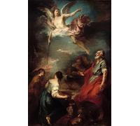 YIMACBJXX Famous Modern Prints Decorative Paintings Sacrifice of Gideon by François Boucher Poster Painting Art for Home Decor 60x90cm