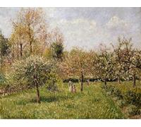 YIMACBJXX Famous Modern Prints Decorative Paintings Spring At Eragny by Camille Jacob Pissarro Poster Painting Art for Home Decor 60x90cm
