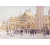 YIMACBJXX Famous Modern Prints Decorative Paintings St Marks Square by Walter Frederick Roofe Tyndale Poster Painting Art for Home Decor 60x90cm