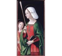 YIMACBJXX Famous Modern Prints Decorative Paintings St. Ursula by Andrea Solario Poster Painting Art for Home Decor 60x90cm