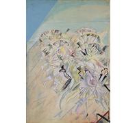 YIMACBJXX Famous Modern Prints Decorative Paintings Stage Design for the Operetta Girofle-giroflia by Georgi Bogdanovich Yakulov Poster Painting Art for Home Decor 60x90cm