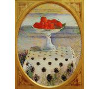 YIMACBJXX Famous Modern Prints Decorative Paintings Still Life with Strawberries in Openwork Porcelain Bowl by Curt Herrmann Poster Painting Art for Home Decor 60x90cm