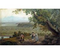 YIMACBJXX Famous Modern Prints Decorative Paintings Stop in the Roman Countryside by Famous Artist Poster Painting Art for Home Decor 60x90cm