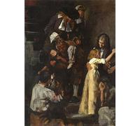 YIMACBJXX Famous Modern Prints Decorative Paintings Study for the Great Fire of London by Stanhope Alexander Forbes Poster Painting Art for Home Decor 60x90cm