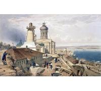 YIMACBJXX Famous Modern Prints Decorative Paintings the Admiralty Sebastopol by William Crimea Simpson Poster Painting Art for Home Decor 60x90cm