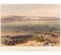 YIMACBJXX Famous Modern Prints Decorative Paintings the Cavalry Affair of the Heights of Bulganak the First by William Crimea Simpson Poster Painting Art for Home Decor 60x90cm