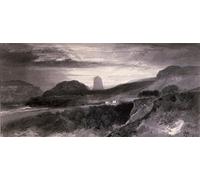 YIMACBJXX Famous Modern Prints Decorative Paintings the Devil’s Tower From Johnstons by Thomas Moran Poster Painting Art for Home Decor 60x90cm