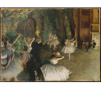 YIMACBJXX Famous Modern Prints Decorative Paintings The Rehearsal of The Ballet Onstage Edgar Degas Poster Painting Art for Home Decor 60x90cm