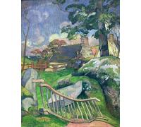 YIMACBJXX Famous Modern Prints Decorative Paintings the Wooden Gate or the Pig Keeper by Paul Gauguin Poster Painting Art for Home Decor 60x90cm