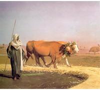 YIMACBJXX Famous Modern Prints Decorative Paintings Treading Out the Grain in Egypt by Famous Artist Poster Painting Art for Home Decor 60x90cm