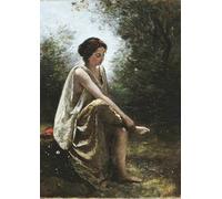 YIMACBJXX Famous Modern Prints Decorative Paintings Wounded Eurydice by Jean Baptiste Camille Corot Poster Painting Art for Home Decor 60x90cm