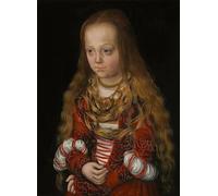 YIMACBJXX Famous Painting Colorful Art Print Art Painting a Princess of Saxony by Lucas Cranach the Elder Abstract Picture Canvas for Home Decor 60x90cm