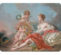YIMACBJXX Famous Painting Colorful Art Print Art Painting Allegory of Music by François Boucher Abstract Picture Canvas for Home Decor 60x90cm