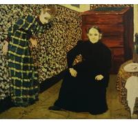 YIMACBJXX Famous Painting Colorful Art Print Art Painting Interior Mother and Sister of the Artist by Edouard Vuillard Abstract Picture Canvas for Home Decor 60x90cm