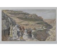 YIMACBJXX Famous Painting Colorful Art Print Art Painting Jesus Discourses with His Disciples by Jacques Abstract Picture Canvas for Home Decor 60x90cm