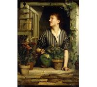 YIMACBJXX Famous Painting Colorful Art Print Art Painting Morning Glories by Emile Levy Abstract Picture Canvas for Home Decor 60x90cm