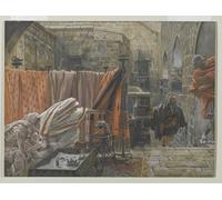 YIMACBJXX Famous Painting Colorful Art Print Art Painting of Arimathea Seeks Pilate to Beg Permission to Remove the Body of Jesus by Jacques Abstract Picture Canvas for Home Decor 60x90cm