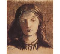 YIMACBJXX Famous Painting Colorful Art Print Art Painting Portrait of Elizabeth Siddal Dante Gabriel Rossetti Abstract Picture Canvas for Home Decor 60x90cm