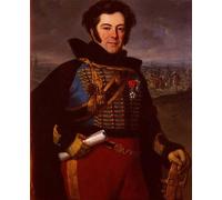 YIMACBJXX Famous Painting Colorful Art Print Art Painting Portrait of Lie ant Colonel Comte De Thalouet by Horace Vernet Abstract Picture Canvas for Home Decor 60x90cm
