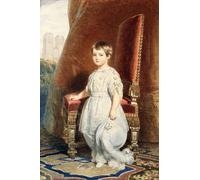 YIMACBJXX Famous Painting Colorful Art Print Art Painting Portrait of the Comte De Paris As a Boy in a White Costume by Xaver Winterhalter Abstract Picture Canvas for Home Decor 60x90cm