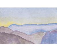 YIMACBJXX Famous Painting Colorful Art Print Art Painting Semmering Landscape with a View to Rax by Koloman Moser Abstract Picture Canvas for Home Decor 60x90cm