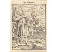 YIMACBJXX Famous Painting Colorful Art Print Art Painting the Alt Man by Hans Holbein the Younger Abstract Picture Canvas for Home Decor 60x90cm