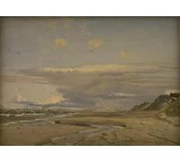 YIMACBJXX Famous Painting Colorful Art Print Art Painting the Beach At Kandestederne West Jutland by Vilhelm Kyhn Abstract Picture Canvas for Home Decor 60x90cm