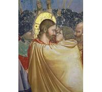 YIMACBJXX Famous Painting Colorful Art Print Art Painting the Betrayal of Christ Detail of the Kiss by Giotto Di Bondone Abstract Picture Canvas for Home Decor 60x90cm