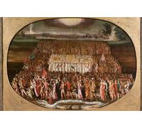 YIMACBJXX Famous Painting Colorful Art Print Art Painting the Exodus of the Twelve Tribes of Israel with the Ark of the Covenant by Antoine Caron Abstract Picture Canvas for Home Decor 60x90cm