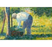 YIMACBJXX Famous Painting Colorful Art Print Art Painting the Gardener by Georges Seurat Abstract Picture Canvas for Home Decor 60x90cm