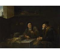 YIMACBJXX Famous Painting Colorful Art Print Art Painting the Parable of the Rich Fool by David Teniers the Younger Abstract Picture Canvas for Home Decor 60x90cm