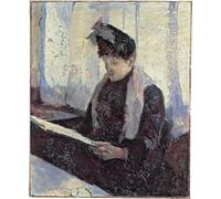 YIMACBJXX Famous Painting Colorful Art Print Art Painting Woman in Cafe by Henri De Toulouse Lautrec Abstract Picture Canvas for Home Decor 60x90cm