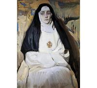 YIMACBJXX Famous Painting Modern Prints Decorative Paintings A nun Painting by Joaquin SOROLLA by Joaquín Sorolla Poster Painting Art for Home Decor 60x90cm