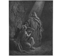 YIMACBJXX Famous Painting Modern Prints Decorative Paintings Baruch Writing Jeremiahs Prophecies by Gustave Dore Poster Painting Art for Home Decor 60x90cm