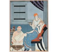 YIMACBJXX Famous Painting Modern Prints Decorative Paintings Blood Letting Illustration From the Complete Works of Hippocrates by Kuhn Regnier Poster Painting Art for Home Decor 60x90cm