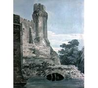 YIMACBJXX Famous Painting Modern Prints Decorative Paintings Caesar's Tower Warwick Castle by Girtin Poster Painting Art for Home Decor 60x90cm
