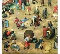 YIMACBJXX Famous Painting Modern Prints Decorative Paintings Children's Detail of Bottom Section Showing Various by Pieter Bruegel the Elder Poster Painting Art for Home Decor 60x90cm