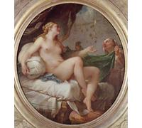 YIMACBJXX Famous Painting Modern Prints Decorative Paintings Dansne Receiving the Shower of Gold by Charles Natoire Poster Painting Art for Home Decor 60x90cm