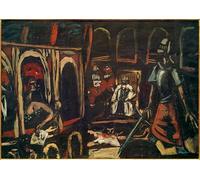 YIMACBJXX Famous Painting Modern Prints Decorative Paintings Dream Theater by Max Beckmann Poster Painting Art for Home Decor 60x90cm