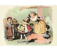 YIMACBJXX Famous Painting Modern Prints Decorative Paintings Elizabeth I with Robert Devereux Nd Earl of Essex in Council by Richard Doyle Poster Painting Art for Home Decor 60x90cm