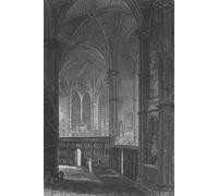 YIMACBJXX Famous Painting Modern Prints Decorative Paintings Entrance to the South Aisle Westminster Abbey by Preston Neale Poster Painting Art for Home Decor 60x90cm