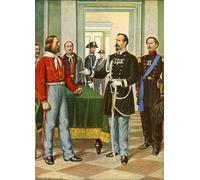 YIMACBJXX Famous Painting Modern Prints Decorative Paintings Garibaldi and General La Marmora by Tancredi Scarpelli Poster Painting Art for Home Decor 60x90cm
