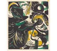 YIMACBJXX Famous Painting Modern Prints Decorative Paintings Genesis Ii Creation History Ii by Marc Poster Painting Art for Home Decor 60x90cm