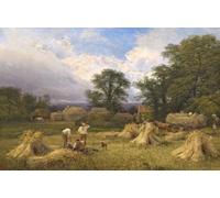 YIMACBJXX Famous Painting Modern Prints Decorative Paintings Harvest Time by George Vicat Cole Poster Painting Art for Home Decor 60x90cm