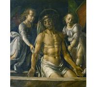 YIMACBJXX Famous Painting Modern Prints Decorative Paintings Pietà with Two Angels by Pedro Berruguete Poster Painting Art for Home Decor 60x90cm